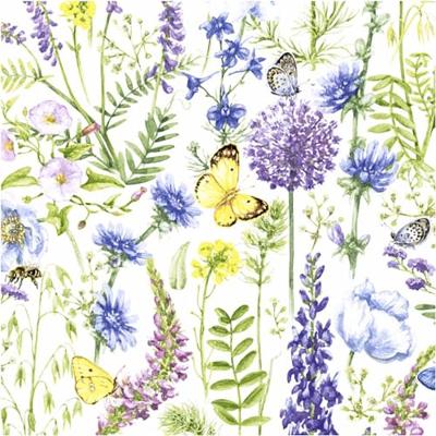 Creativ Company Servetten, voorjaar, afm 33x33 cm, 20 stuk/ 1 doos