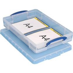 Opbergbox ru 10ltr 520x340x85mm transp wit Opbergbox ru 10ltr 520x340x85mm transp wit