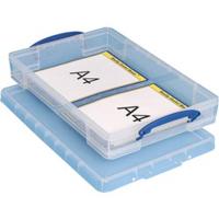 Opbergbox ru 10ltr 520x340x85mm transp wit - thumbnail