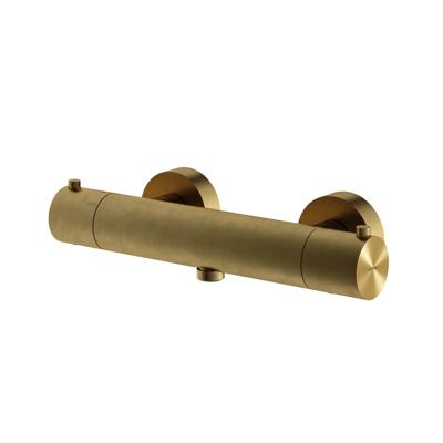 Hotbath Archie - Douchemengkraan Thermostatisch - met Doucheslang - met Onderaansluiting - Geborsteld Messing Pvd