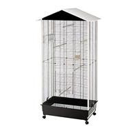 Ferplast Vogelvolière vogelkooi parkieten voor buiten, incl. wielen en vogelaccessoires, 77 x 57 x h 162 cm - thumbnail
