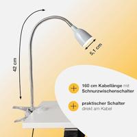 Brilliant Antony Klemlamp Energielabel: F (A - G) LED vast ingebouwd Titaan - thumbnail