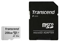 Transcend 300S-A 256GB microSDHC UHS-1 U3 met adapter - thumbnail