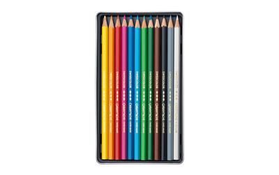 Kleurpotloden Caran d&apos;Ache Swisscolor aquarel 12 stuks assorti