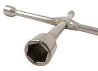 Versterkte kruissleutel - PRECISION STEEL - Doppen 17, 19, 21 mm - thumbnail