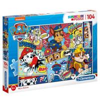 Clementoni supercolor puzzel paw patrol strip 104 stukjes - thumbnail