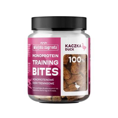 WIEJSKA ZAGRODA Monoprotein training bites Duck - traktatie voor hond - 150g