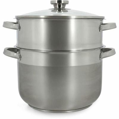 Couscoussier - MENASTYL - 4615450 - Roestvrij staal - 10 liter - Geschikt voor alle kookplaten, inclusief inductie