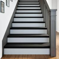 VidaXL Traptreden 2 st 100x25x2 cm massief eikenhout donkerbruin - thumbnail
