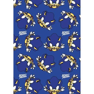 Sonic fleece plaid blauw 100 x 140 cm - polyester