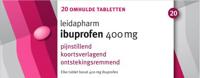 Leidapharm Ibuprofen 400mg Tabletten 20st - thumbnail