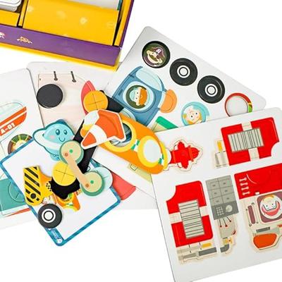 Classic World puzzeldoos magneet - verkeer