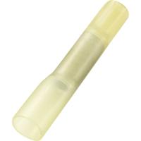 TRU COMPONENTS 739142 Stootverbinder Met krimpkous 4 mm² Volledig geïsoleerd Geel 30 stuk(s) - thumbnail