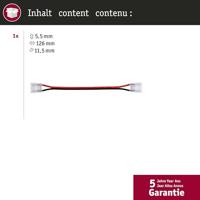 Paulmann 78460 Connector Single Color Slim Flex 10mm Verbindingskabel Kabellengte: 0.12 m 24 V (l x b x h) 0.126 x 11.5 x 5.5 mm 1 stuk(s) - thumbnail