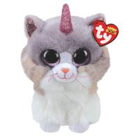 TY beanie boos knuffel kat asher 24 cm - thumbnail