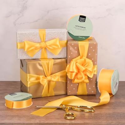 Vaessen Creative • satijnlint 20mx25mm geelgoud