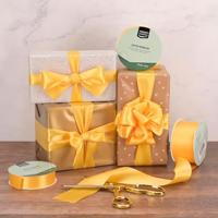 Vaessen Creative • satijnlint 20mx25mm geelgoud - thumbnail