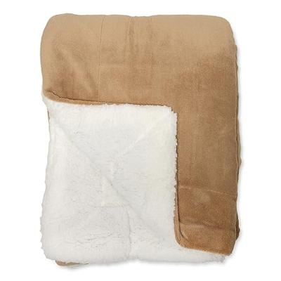Espoo camel met sherpa 200x240 cm