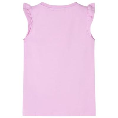 Kindershirt met ruches aan de mouwen 116 lila Kindershirt met ruches aan de mouwen 116 lila