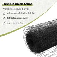 VidaXL Hek met paal grijs 1,2 x 25 m staal - thumbnail