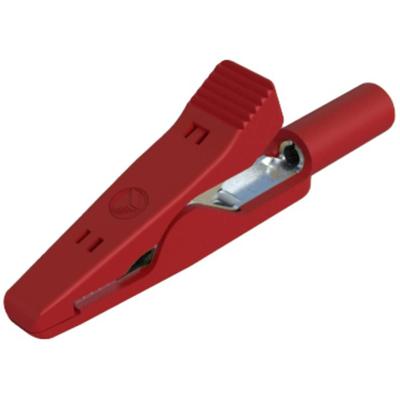 SKS Hirschmann MA 1 rt Krokodillenklem Steekaansluiting 2 mm Ohne Messkategorie Rood