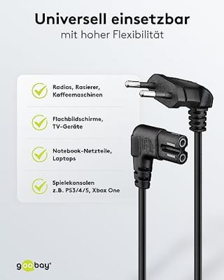 goobay Cable EuroPlug Angled Both Ends kabel goobay Cable EuroPlug Angled Both Ends kabel