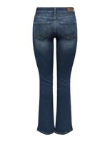 Only Onlblush Mid Flared Dnm Rea260 Noos Flare Dark Blue Denim - thumbnail