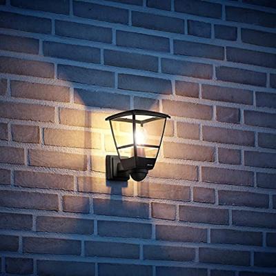 Steinel AUSSENLEUCHTE L 10 S SW 084769 Buitenlamp met bewegingsmelder (wand) LED E27 15 W Zwart - thumbnail