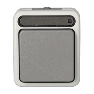 Schneider Electric MEG3106-8029 AquaStar Compleet Uitschakelaar, Wisselschakelaar, Controleschakelaar Spatwaterdicht Lichtgrijs 1 stuks