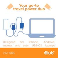 club3D CAC-3025 USB-oplader 30 W USB-C stekker USB PD 3.0 Lila Binnen USB Power Delivery (USB-PD) - thumbnail