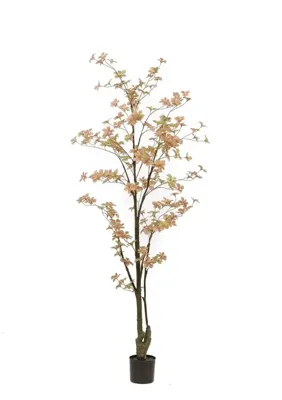 Kunstplant Boom Tropaeolum Perzik Groen - 185cm