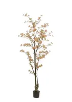 Kunstplant Boom Tropaeolum Perzik Groen - 185cm - thumbnail