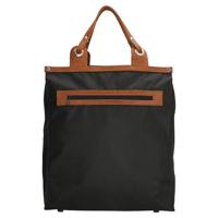 Boodschappentas lederen hengsel zwart - thumbnail