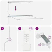 VidaXL Luifel automatisch uittrekbaar led 300x250 cm antraciet en wit - thumbnail