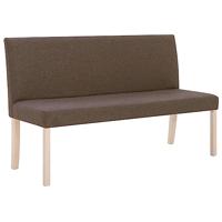 Bankje 139,5 cm polyester bruin - thumbnail