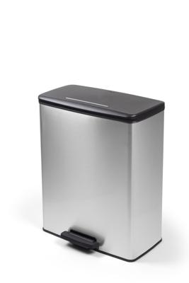 Curver deco bin duo 26l+26l zilver