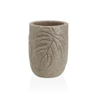 Tandenborstelhouder Versa Palm Crème Hars 7 x 9 x 7 cm - thumbnail