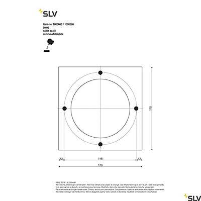 SLV TuinlampLisenne Stone 40cm steengrijs - 1000665