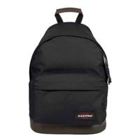 Eastpak Wyoming rugzak Leer, Polyamide Zwart, Bruin - thumbnail