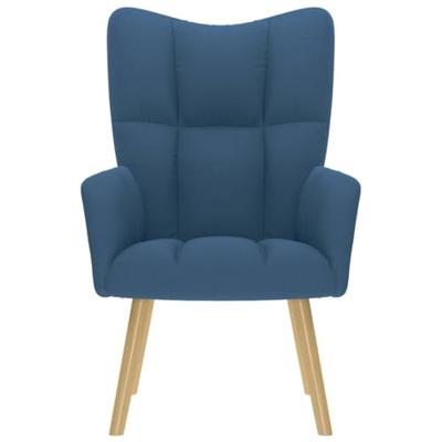 Relaxstoel stof blauw