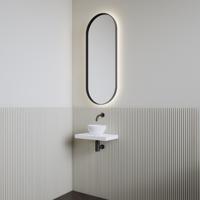 Fonteinset | BWS Leto | Planchet Kristal Wit | Waskom Mat Wit - thumbnail