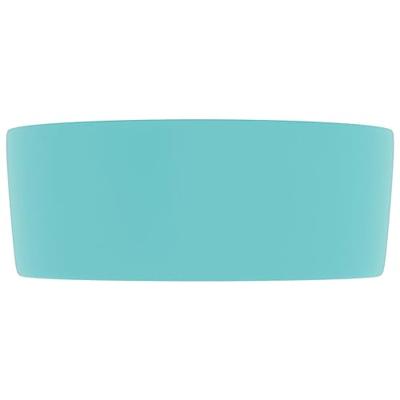 VidaXL Wastafel rond 40x15 cm keramiek mat lichtgroen