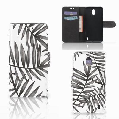 Nokia 2 Hoesje Leaves Grey Nokia 2 Hoesje Leaves Grey