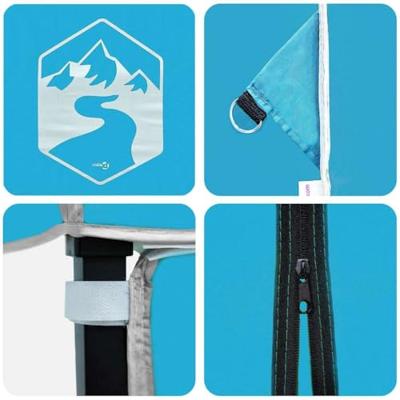 VidaXL Luifeltent blauw 243 x 243 x 251 cm stof VidaXL Luifeltent blauw 243 x 243 x 251 cm stof