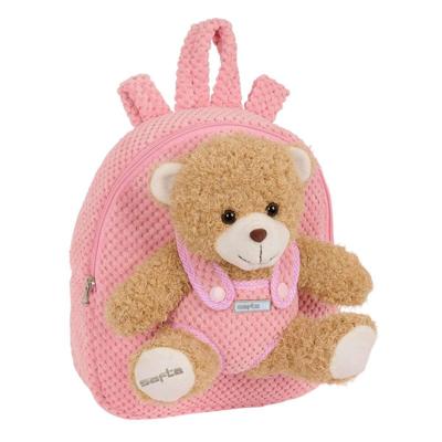 Kinderrugzak Safta Knuffelbeer Roze 23 x 27 x 7,5 cm Kinderrugzak Safta Knuffelbeer Roze 23 x 27 x 7,5 cm
