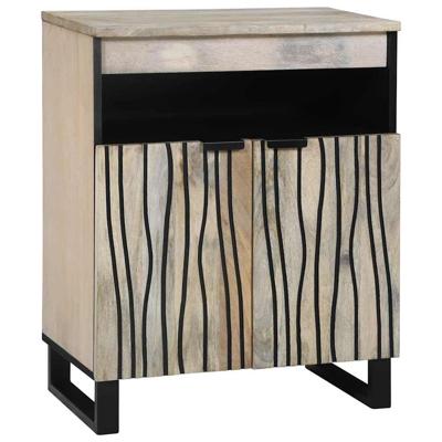 Media-opslagkasten en rekken Wit en zwart 60 x 33.5 x 75 cm