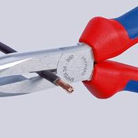 Knipex 26 11 200 Platte rondbektang Elektronica en fijnmechanica Recht Vanadium elektrostaal 200 mm - thumbnail