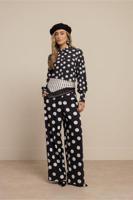 Rensje polkadot blouse - darkblue/kit - 13494 - thumbnail