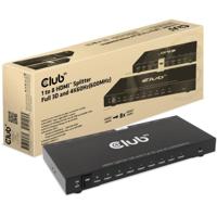CLUB3D 1 to 8 HDMI Splitter Full 3D and 4K60Hz(600MHz) - thumbnail