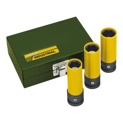 PROXXON wielmoer dopsleutel impact wheel nut set 1/2" (17,19,21mm)